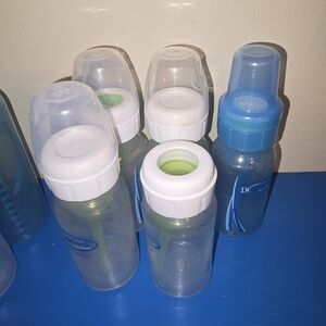 Blue and White Baby Bottle Set